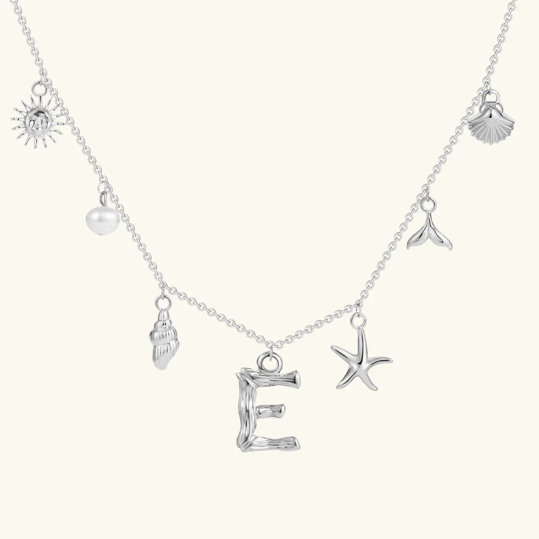 [AuraEcho]Avaria Ocean Initial Necklace