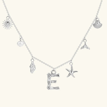 [AuraEcho]Avaria Ocean Initial Necklace