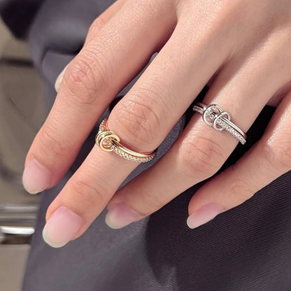 [AuraEcho]Adela Stacked Diamond Ring