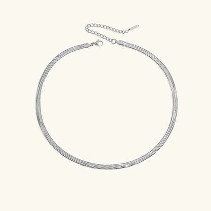 [AuraEcho]Elizabeth Gold Herringbone Necklace