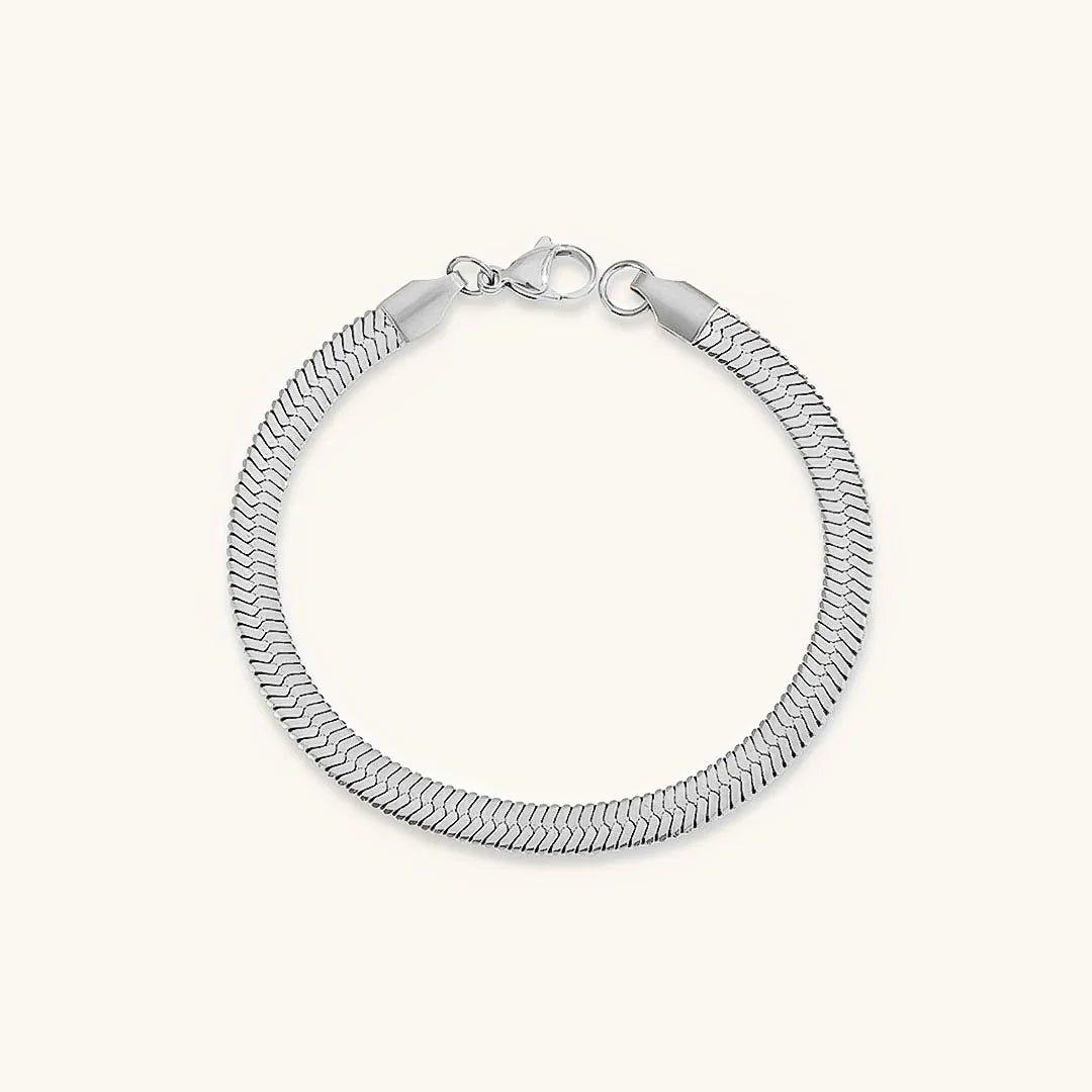 [AuraEcho]Vida Gold Herringbone Bracelet
