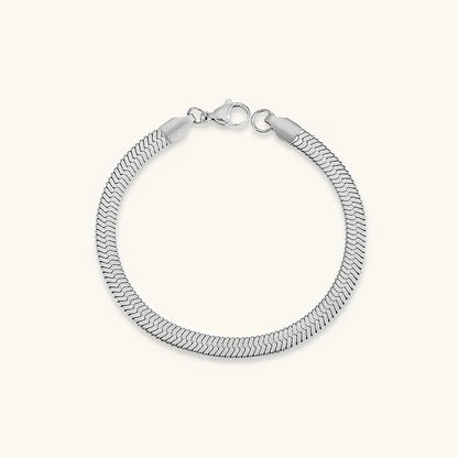 [AuraEcho]Vida Gold Herringbone Bracelet