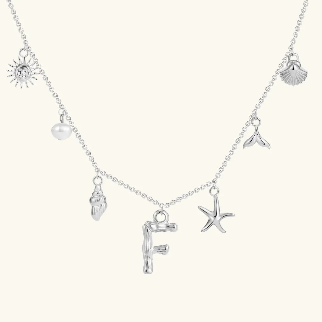 [AuraEcho]Avaria Ocean Initial Necklace
