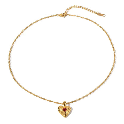 [AuraEcho]Vesper Gold Heart Necklace