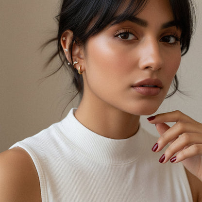[AuraEcho]Essential Diamond Earrings Bundle