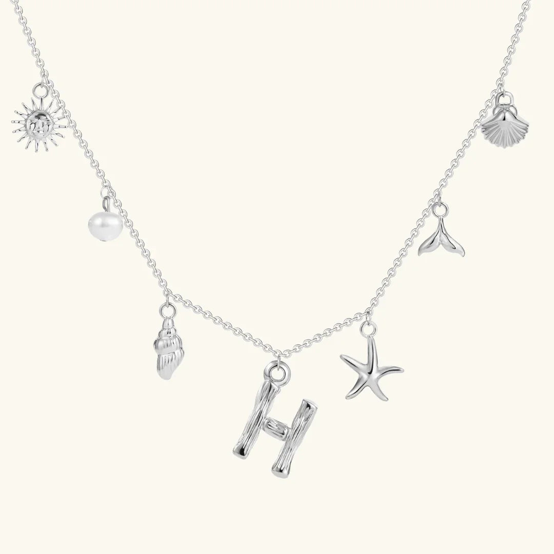 [AuraEcho]Avaria Ocean Initial Necklace