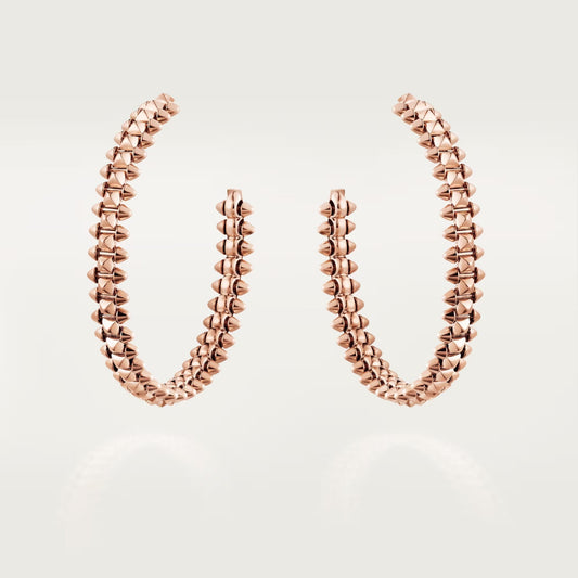 [AuraEcho]CLASH HOOP LARGE EARRINGS