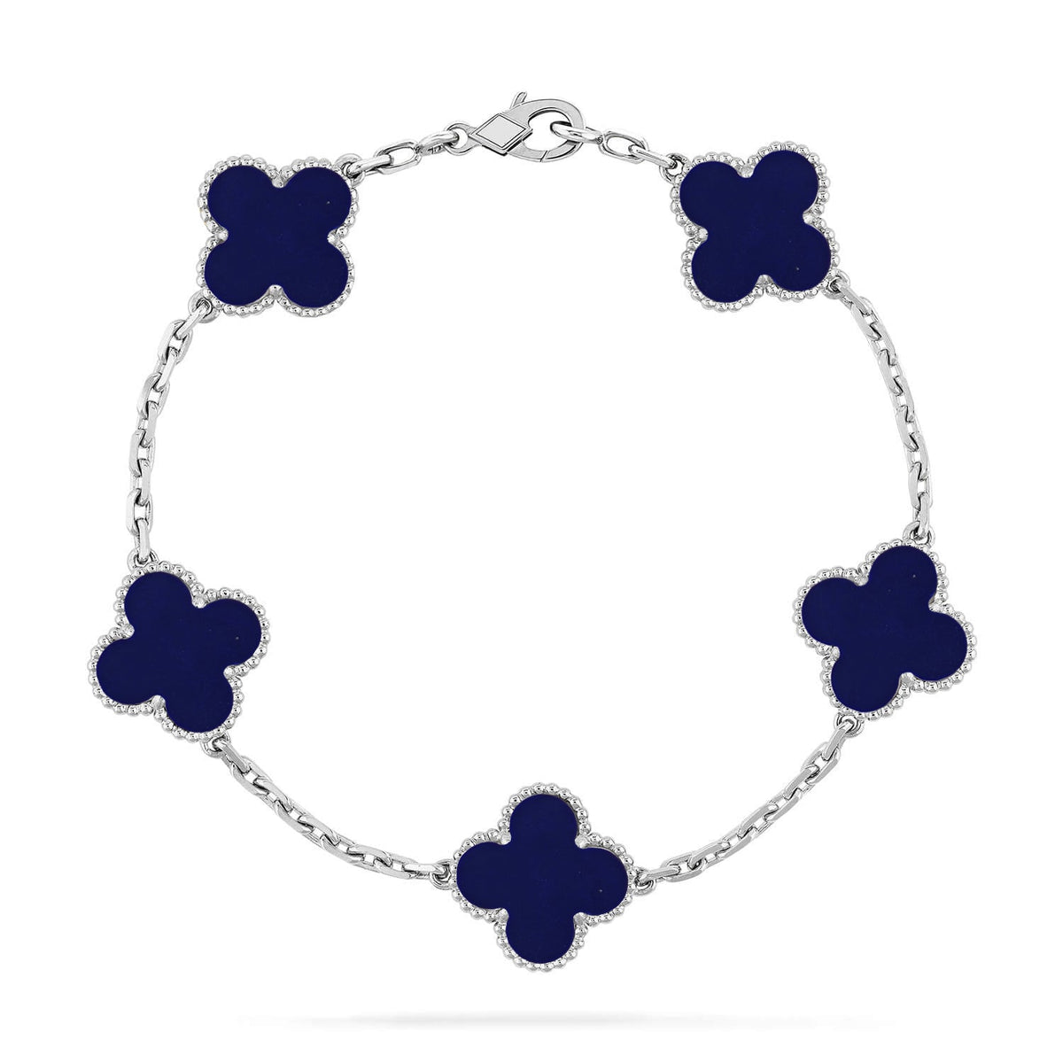 [AuraEcho]CLOVER 5 MOTIF LAPIS LAZULI BRACELET COLLECTION