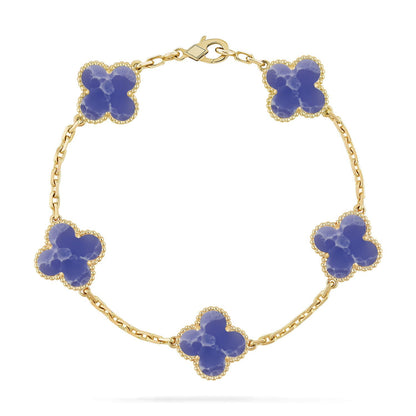 [AuraEcho]CLOVER 5 MOTIF BLUE VEINS BRACELET COLLECTION