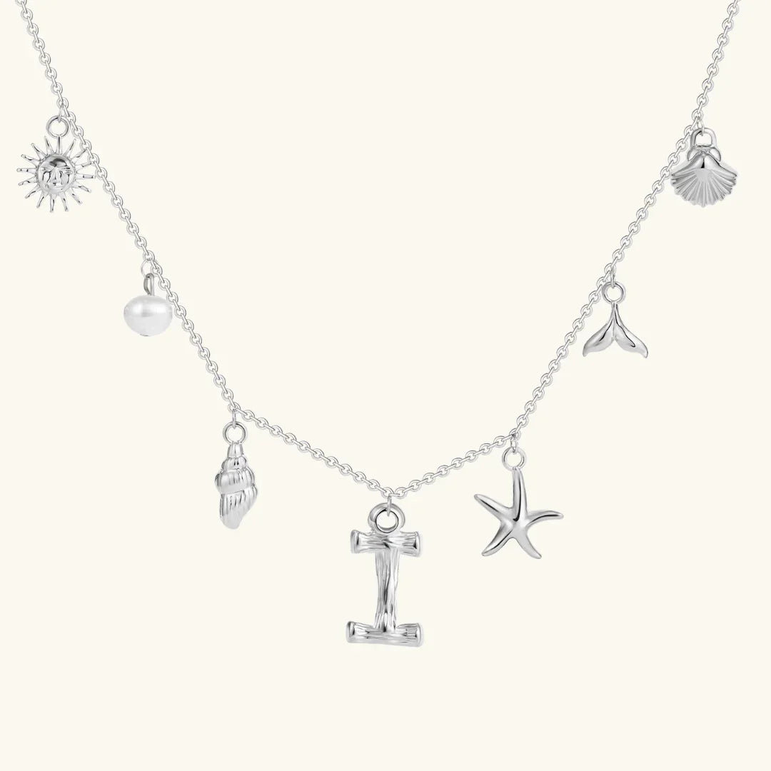 [AuraEcho]Avaria Ocean Initial Necklace