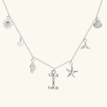 [AuraEcho]Avaria Ocean Initial Necklace