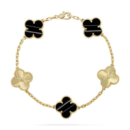 [AuraEcho] CLOVER 5 MOTIF PULSAR STONE BRACELET COLLECTION