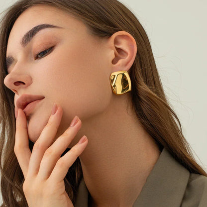 [AuraEcho]Poppy Gold Earrings