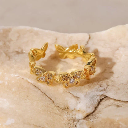 [AuraEcho]Colleen Butterfly Gold Ring