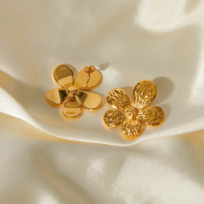 [AuraEcho]Daisy Gold Earrings