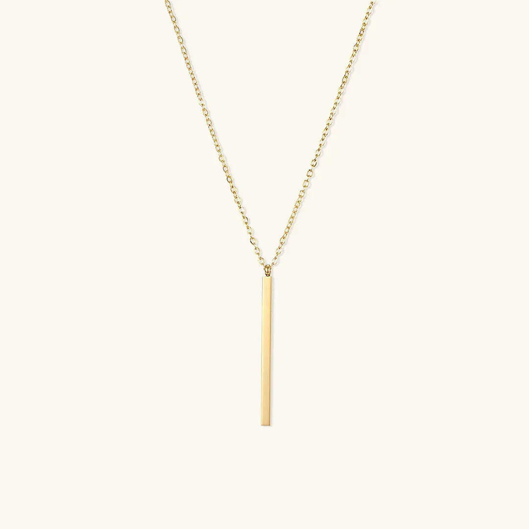 [AuraEcho]Allison Gold Bar Necklace