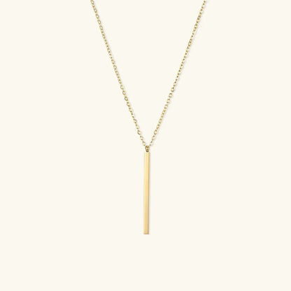 [AuraEcho]Allison Gold Bar Necklace