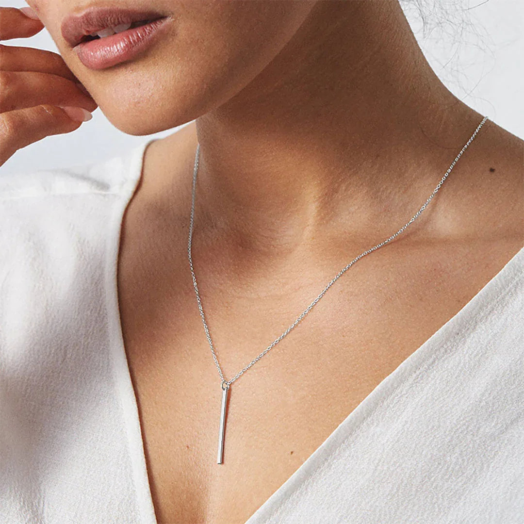 [AuraEcho]Allison Gold Bar Necklace