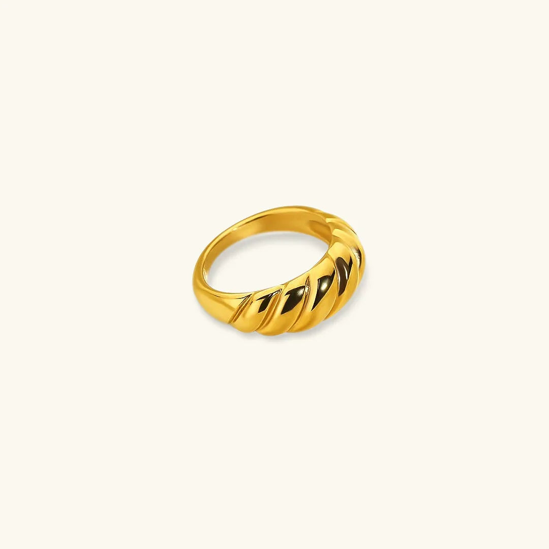 [AuraEcho]Amaia Gold Croissant Ring