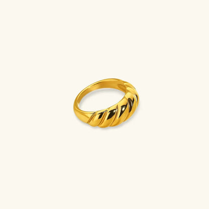 [AuraEcho]Amaia Gold Croissant Ring