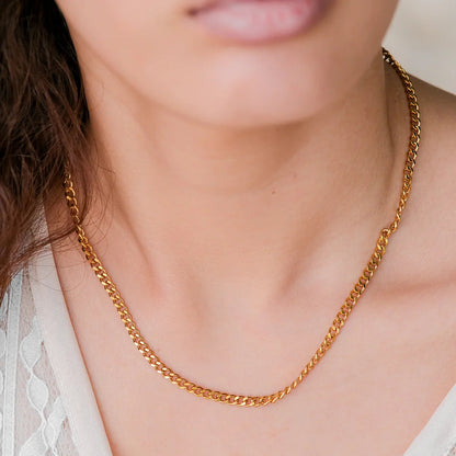[AuraEcho]Avana Gold Chain Necklace