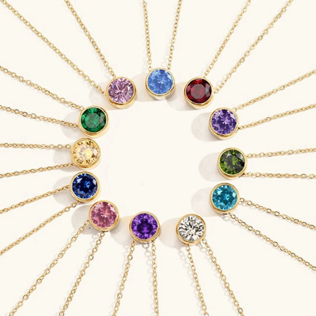 [AuraEcho]Amelia Birthstone Necklace