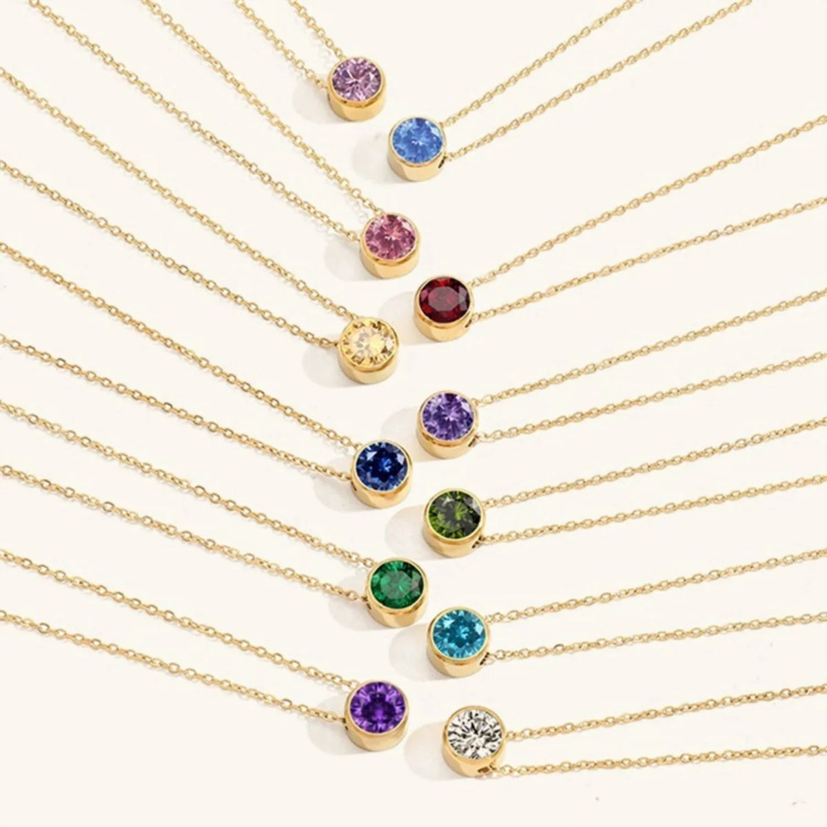 [AuraEcho]Amelia Birthstone Necklace