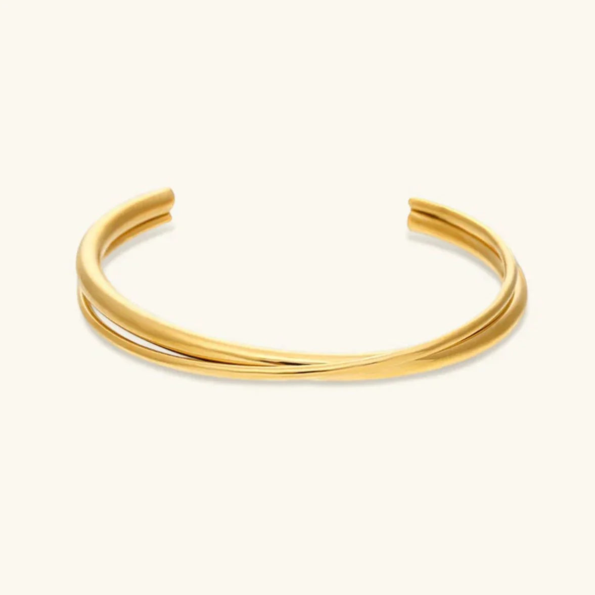 [AuraEcho]Rianne Layered Gold Bangle