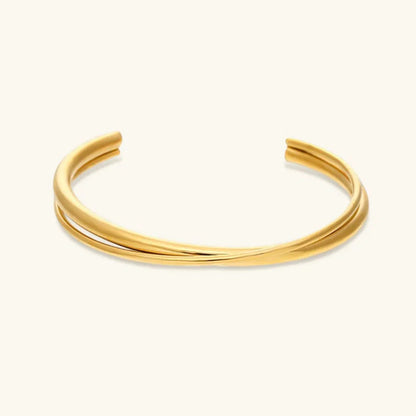 [AuraEcho]Rianne Layered Gold Bangle