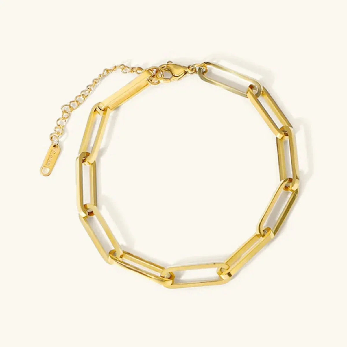 [AuraEcho]Asta Gold Paperclip Chain Bracelet