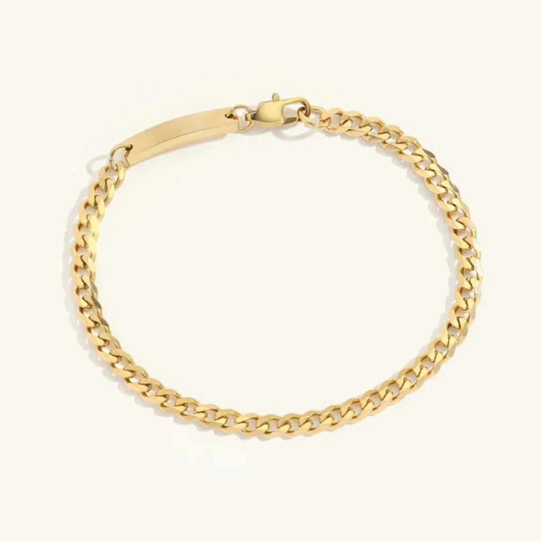 [AuraEcho]Rosemary Gold Chain Bracelet