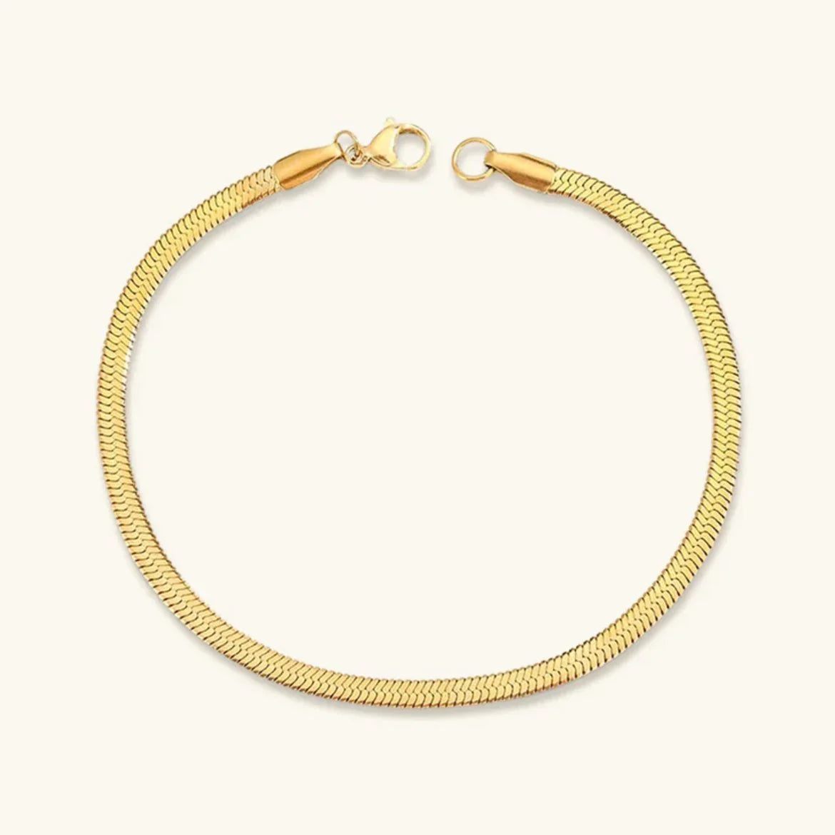[AuraEcho]Vida Gold Herringbone Bracelet
