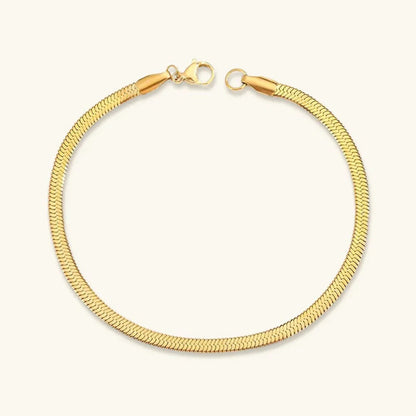 [AuraEcho]Vida Gold Herringbone Bracelet