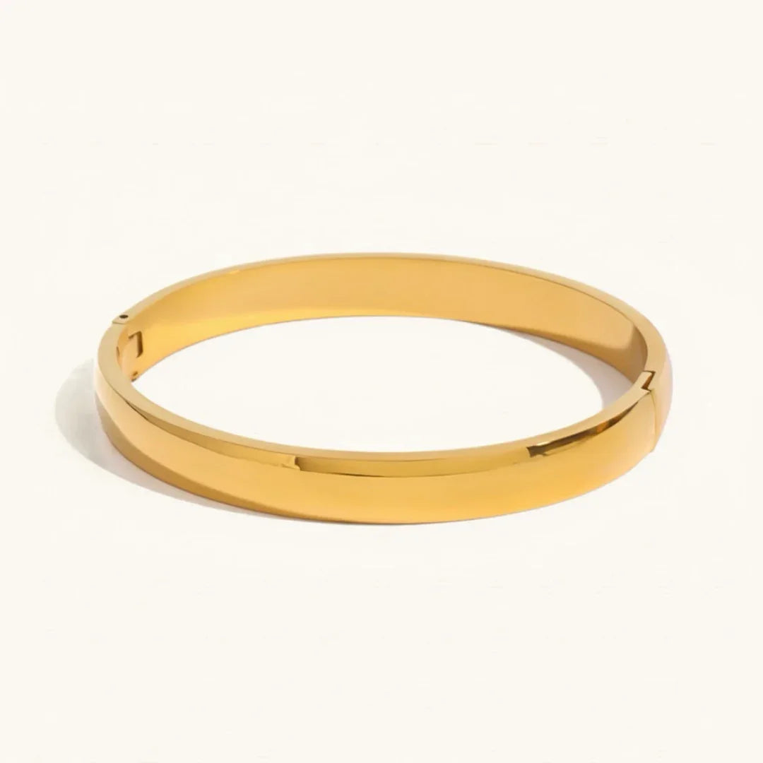 [AuraEcho]Melina Large Stacking Gold Bangle