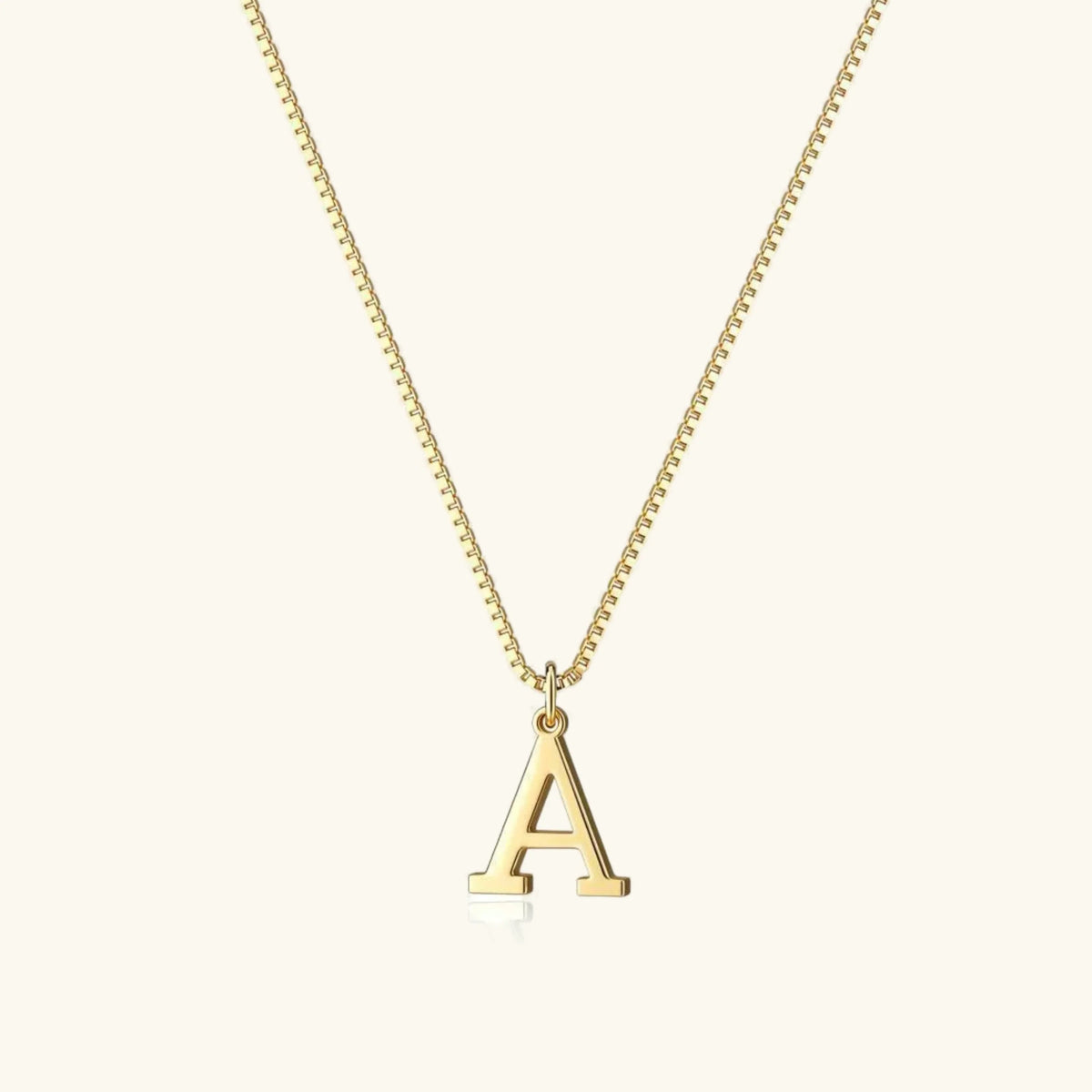 [AuraEcho]Therese Letter Initial Gold Necklace
