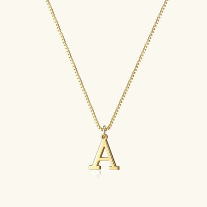 [AuraEcho]Therese Letter Initial Gold Necklace