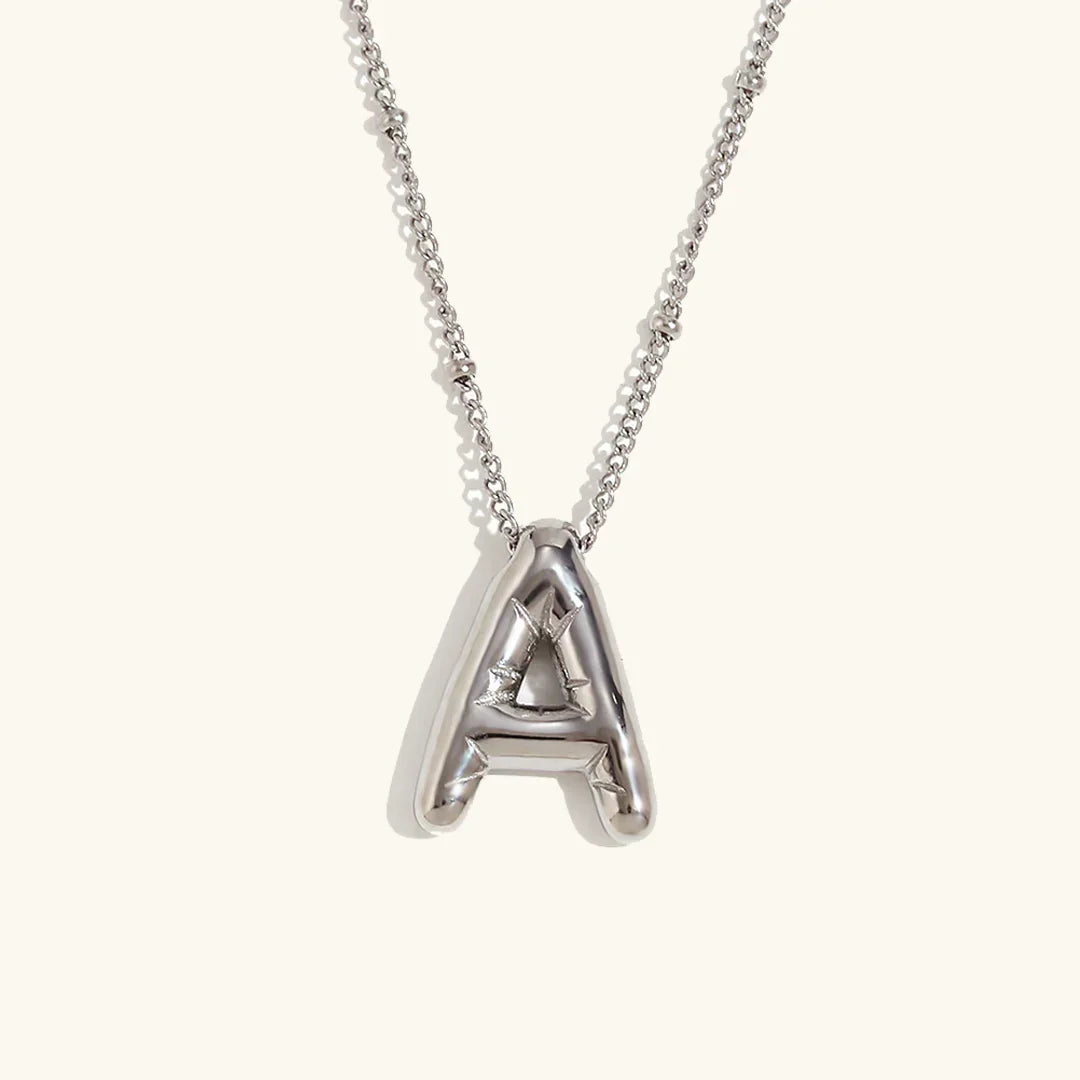 [AuraEcho]Balloon Gold Initial Necklace