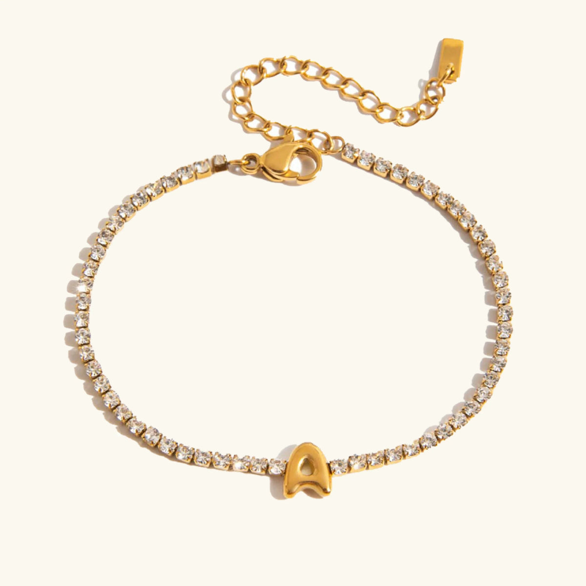 [AuraEcho]Avaria Bubble Letter Tennis Bracelet