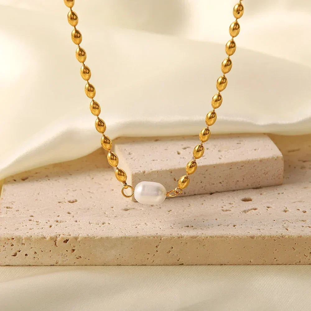 [AuraEcho]Neptune Freshwater Pearl Necklace