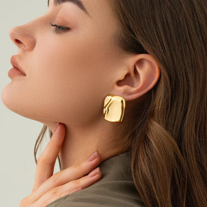 [AuraEcho]Poppy Gold Earrings