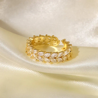 [AuraEcho]Clarisse Patterned Gold Ring