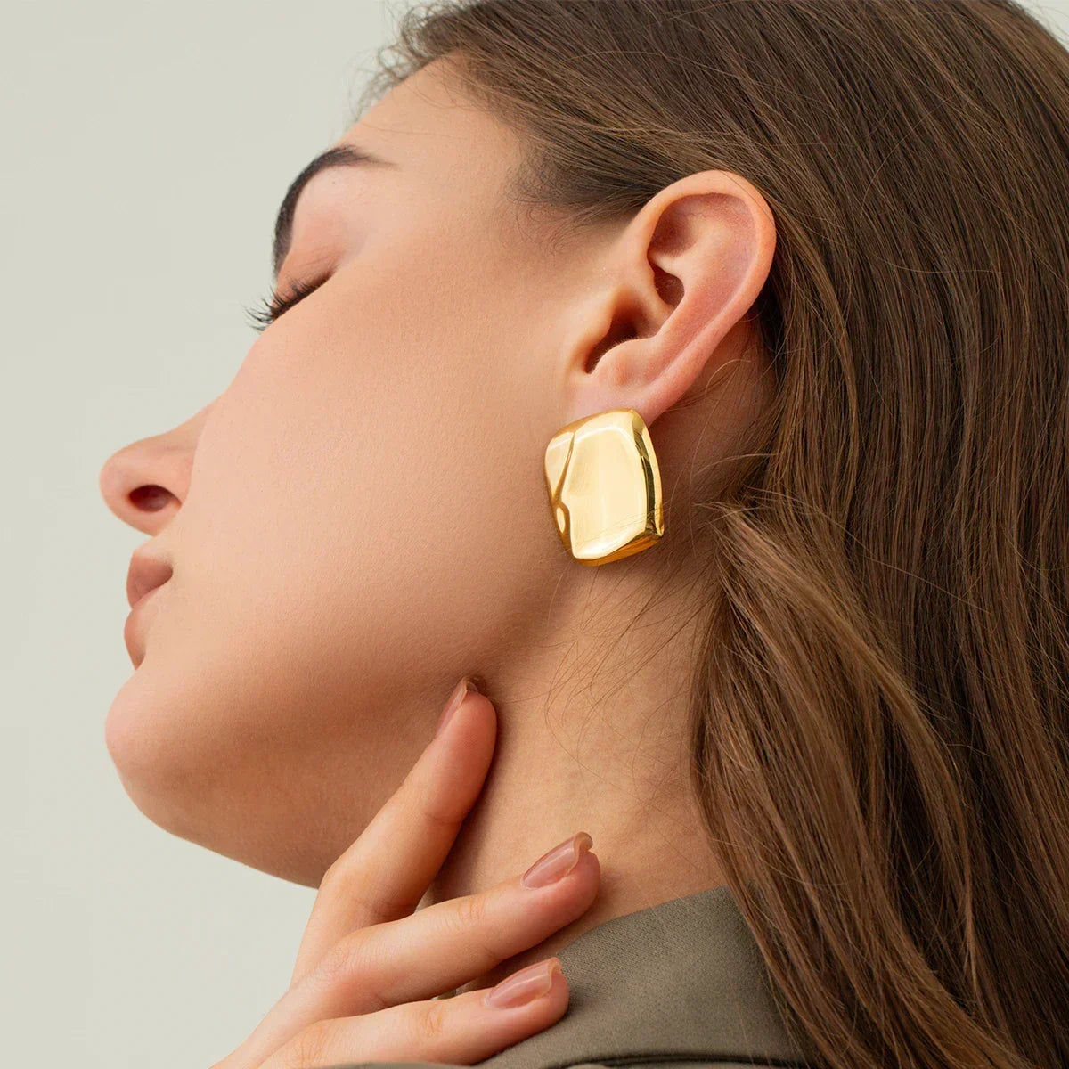 [AuraEcho]Poppy Gold Earrings