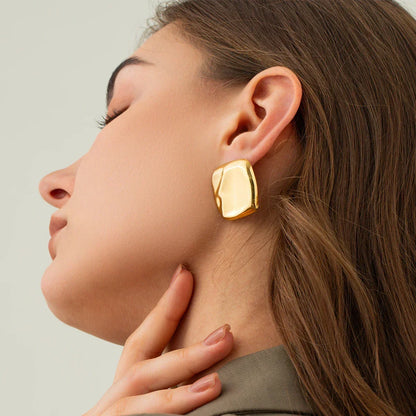 [AuraEcho]Poppy Gold Earrings