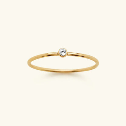 [AuraEcho]Amelia Birthstone Stacker Ring