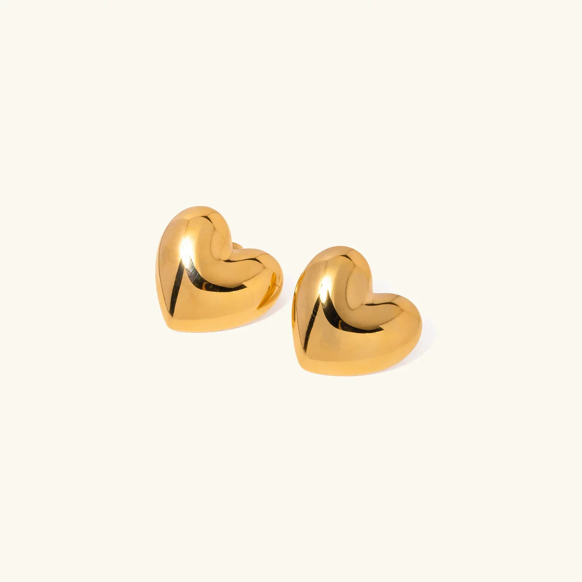 [AuraEcho]Aubree Gold Heart Earrings