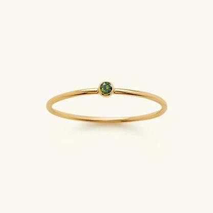 [AuraEcho]Amelia Birthstone Stacker Ring