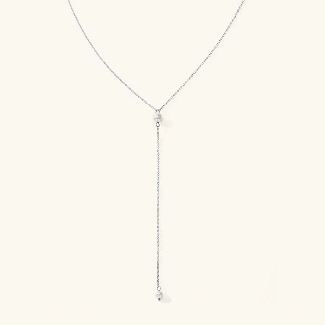 [AuraEcho]Beatrice Pearl Tassel Necklace