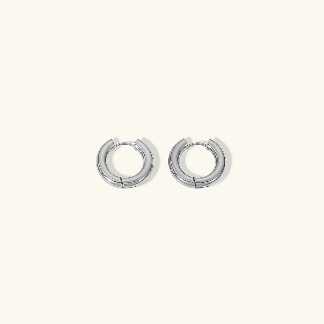 [AuraEcho]Bold Round Hoops