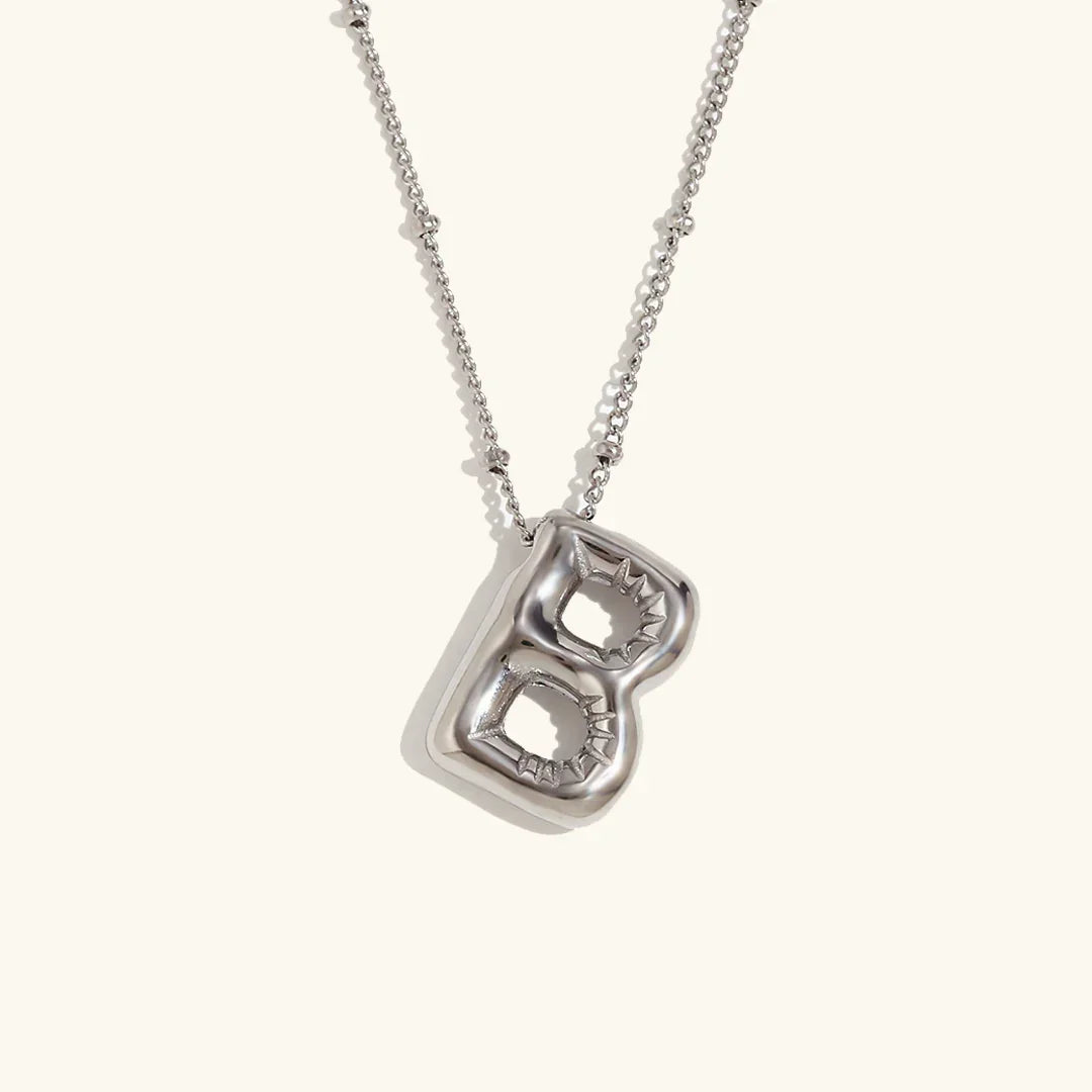 [AuraEcho]Balloon Gold Initial Necklace