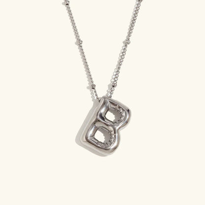 [AuraEcho]Balloon Gold Initial Necklace